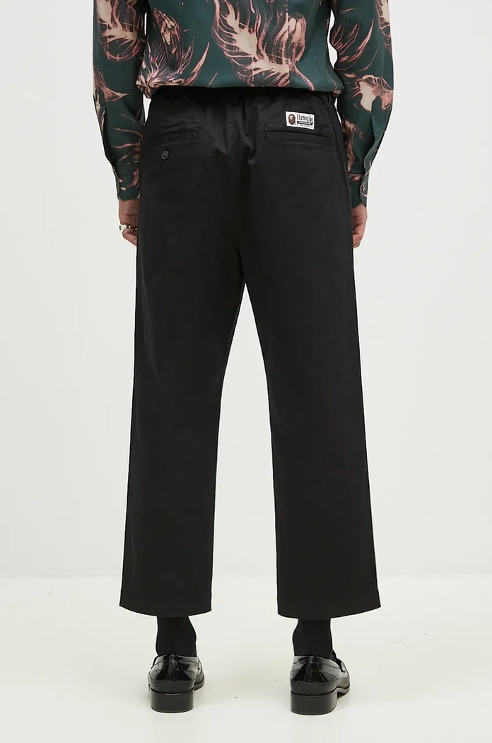Ρούχα Παντελόνι A Bathing Ape One Point Relaxed Fit Chino 1K80152011 μαύρο