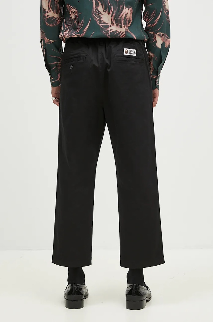 Ρούχα Παντελόνι A Bathing Ape One Point Relaxed Fit Chino 1K80152011 μαύρο