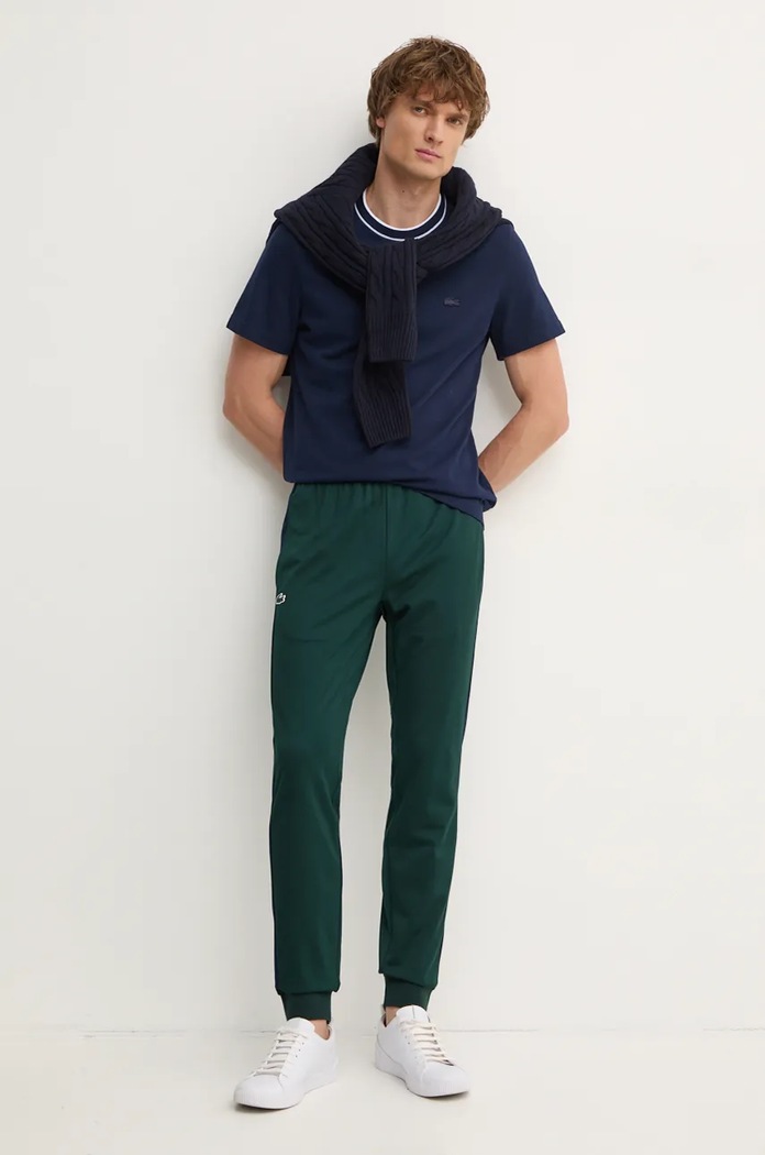 Lacoste spodnie dresowe XH1798 zielony AW24