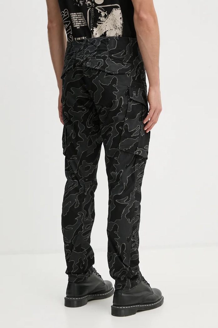 Odzież G-Star spodnie bawełniane Rovic Zip 3D Regular Tapered D02190.D553 czarny