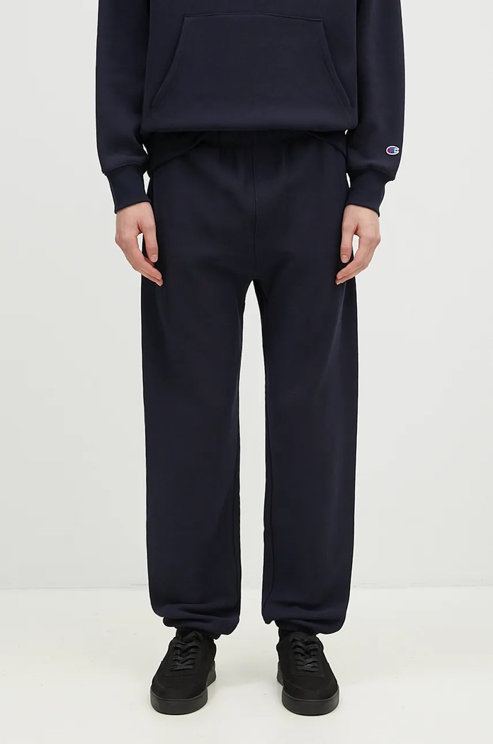 Champion joggers Elastic Cuff Pants jersey navy 220709.