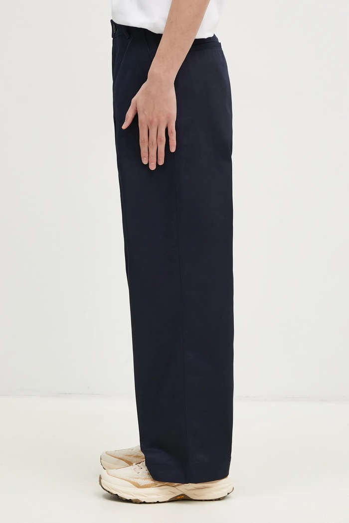 Champion pantaloni Straight Hem Pants 220715 blu navy AW24