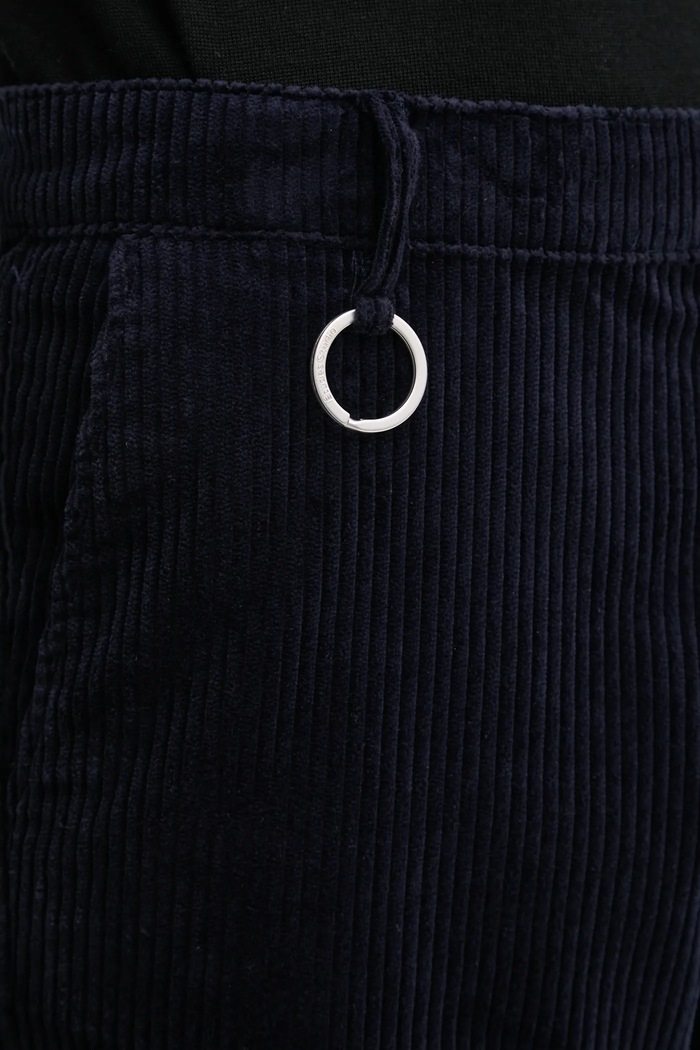 Études Studio pantaloni de catifea cord bleumarin H24MMTRO463