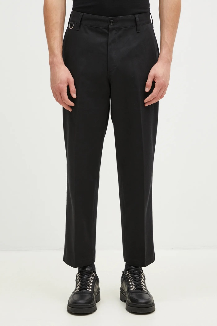 NEIGHBORHOOD spodnie NEIGHBORHOOD X Dickies . Slim Pants tkanina czarny 242VFDKN.PTM02