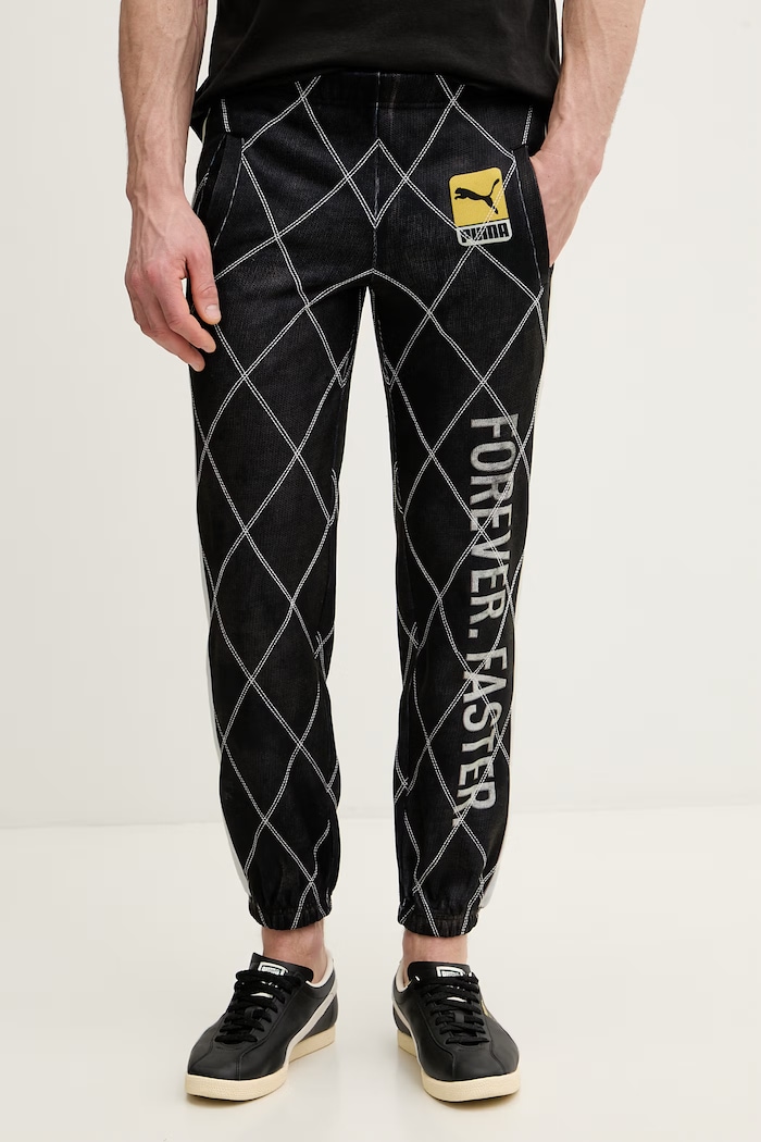 Tepláky Puma Puma x A$AP ROCKY Distressed Sweat Pant nášivka čierna 631124