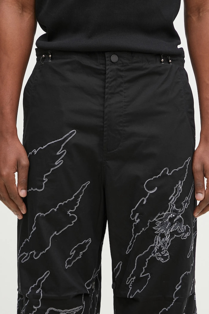 Βαμβακερό παντελόνι Maharishi Dpm: Sparse Bonsai Snopants μαύρο 5340.BLACK
