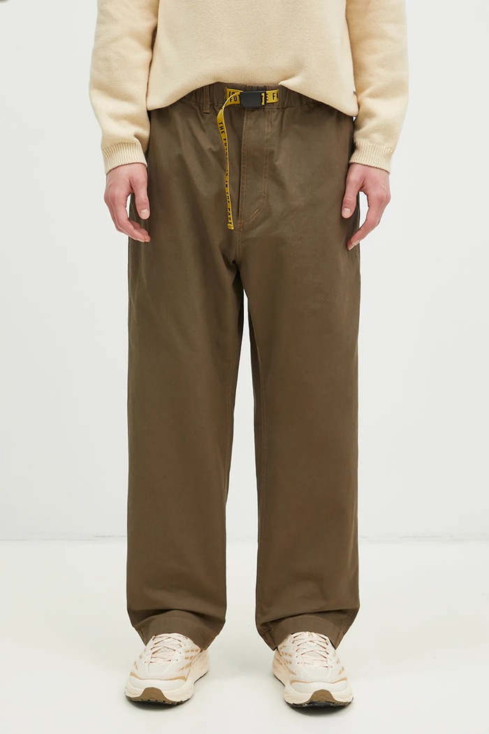 Human Made pantaloni de bumbac Easy Pants uni verde HM28PT018