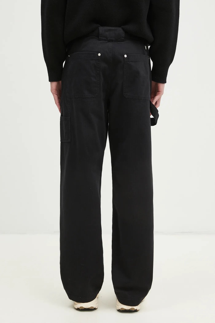 Oblečení Kalhoty Wood Wood Fed Herringbone Workwear Pants 30250468 černá