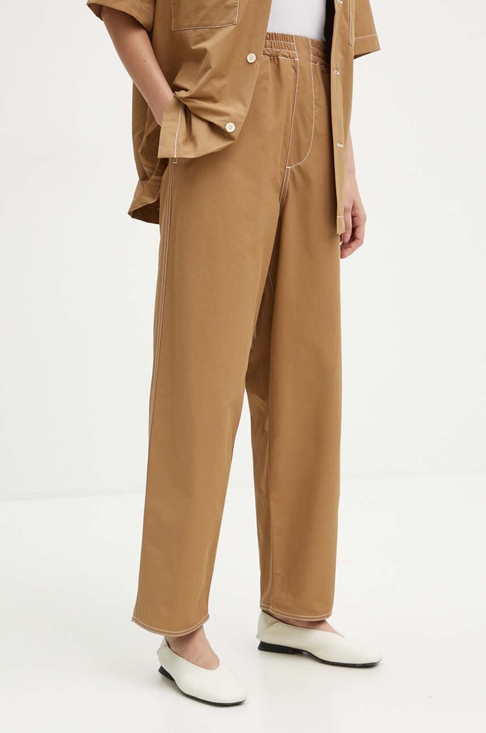 Abbigliamento Sunnei pantaloni RTWXBOT001 beige