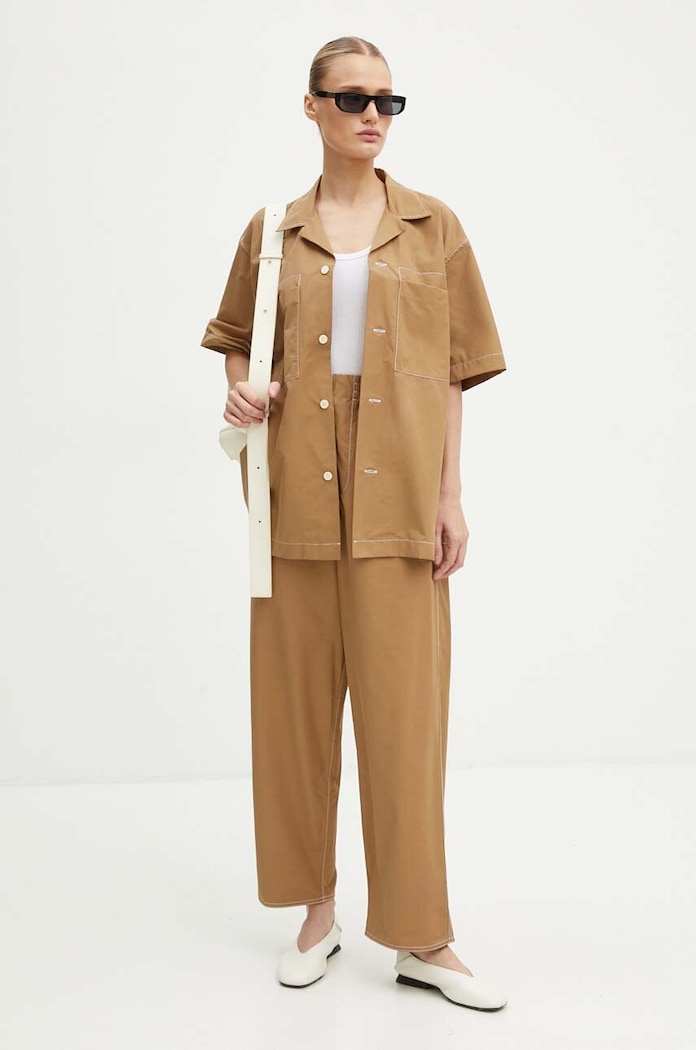 Sunnei pantaloni RTWXBOT001 beige