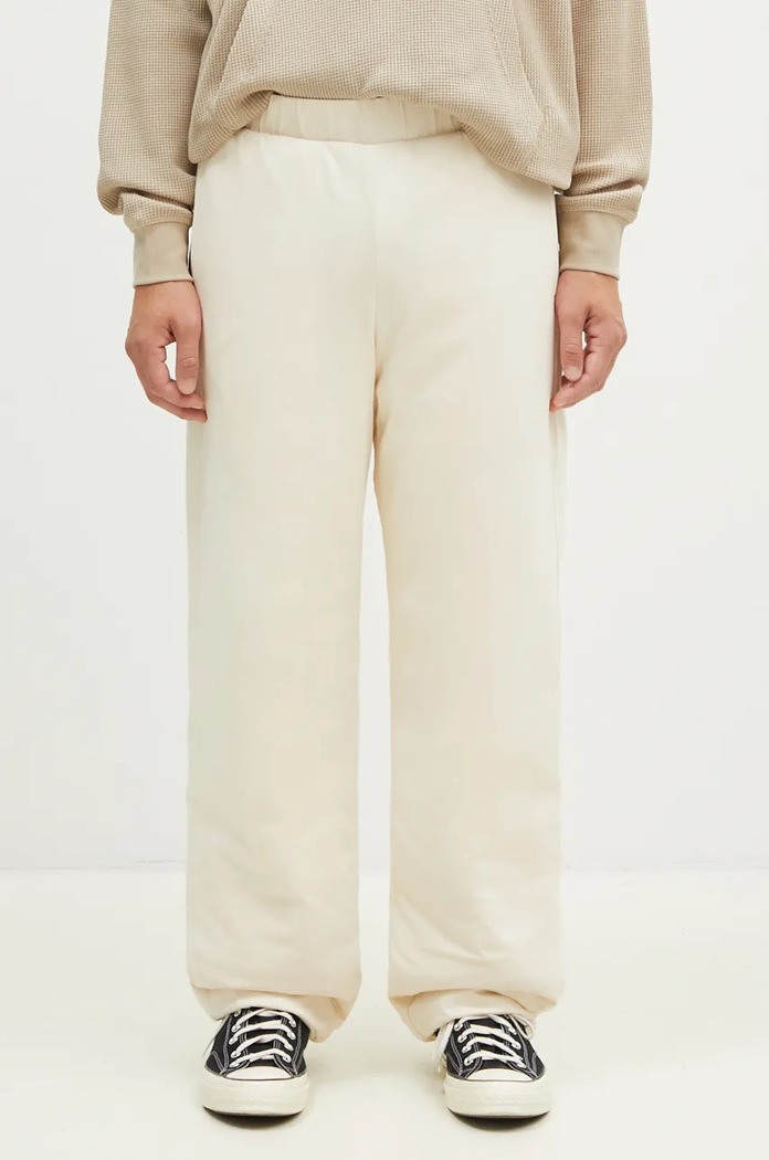 Bavlněné tepláky A.P.C. Jogging Cutback bavlna béžová COHFL.M28091.AAD