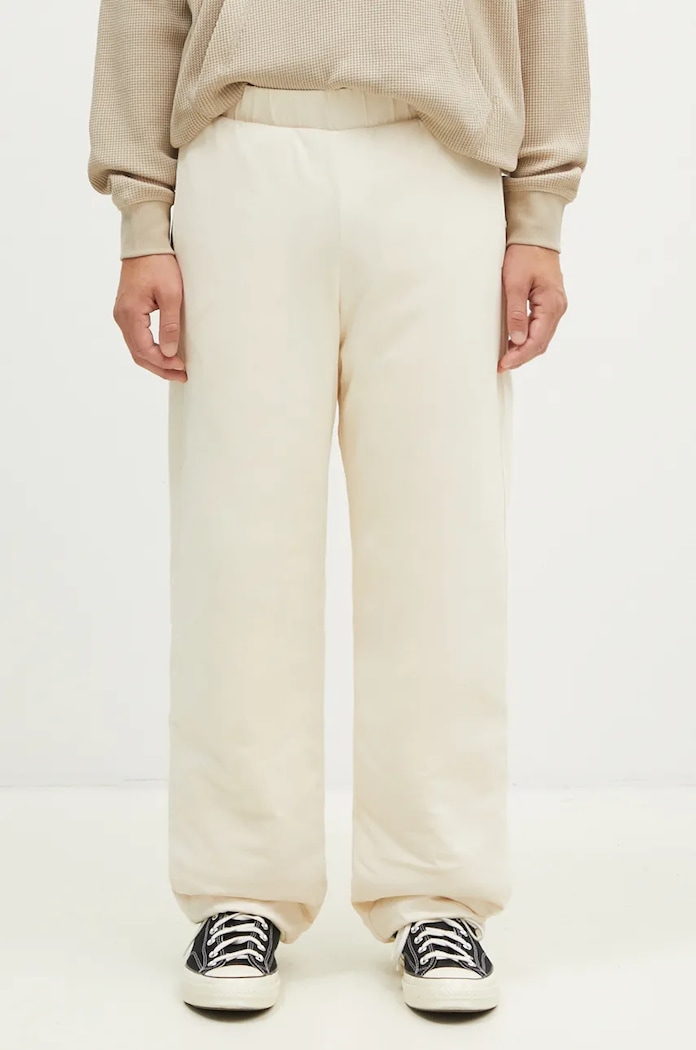 Bavlněné tepláky A.P.C. Jogging Cutback bavlna béžová COHFL.M28091.AAD