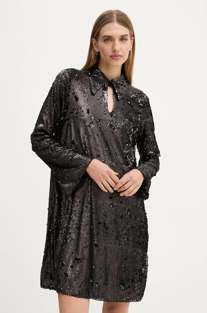Haljina Bruuns Bazaar MoeaBBUriela dress BBW4191 crna AW24