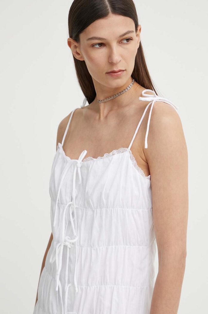 Βαμβακερό φόρεμα Résumé BernadetteRS Short Dress Resume 121691175 λευκό