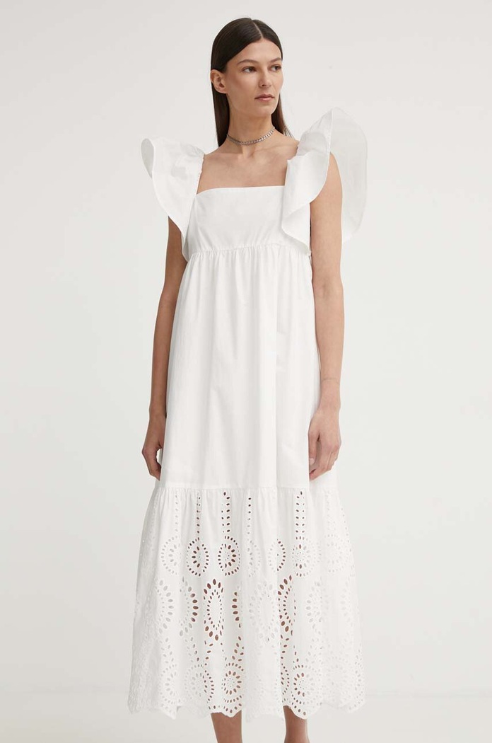 Oblečení Bavlněné šaty Résumé BeniseRS Dress 122051192 bílá