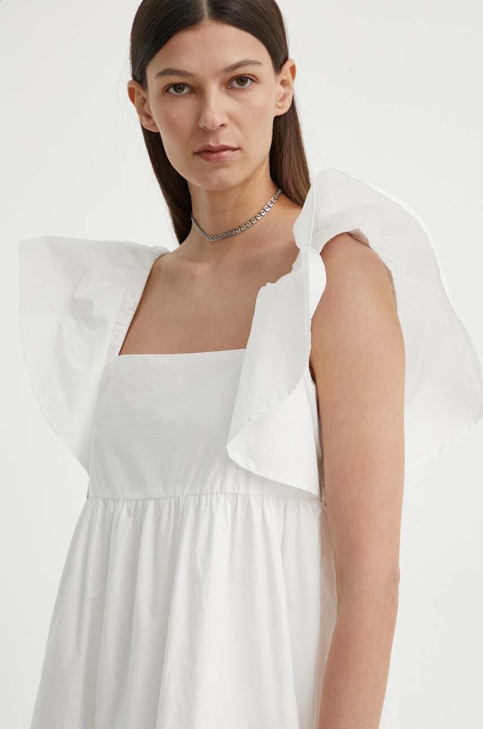 Bavlněné šaty Résumé BeniseRS Dress bílá 122051192