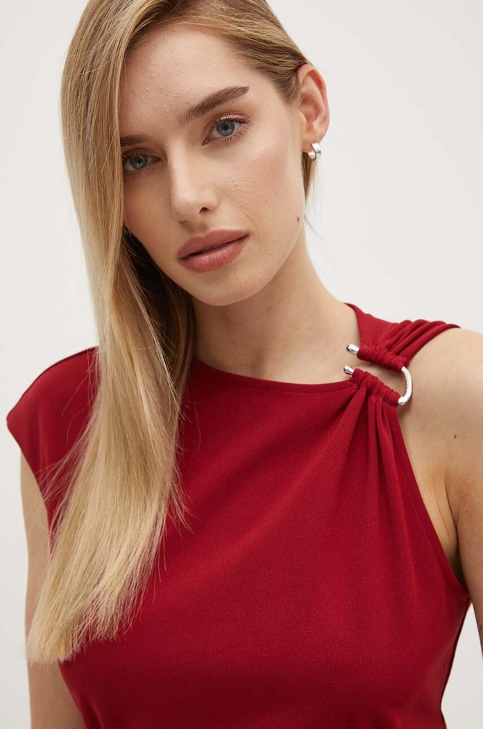Φόρεμα Calvin Klein μπορντό K20K207179