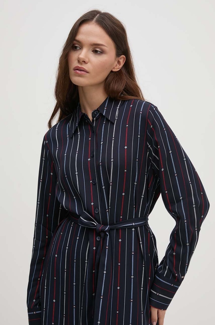 Tommy Hilfiger sukienka granatowy WW0WW42302