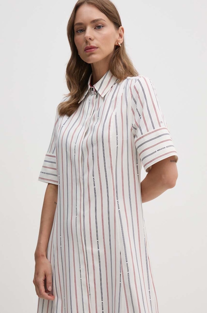 Tommy Hilfiger sukienka WW0WW42317 beżowy AW24