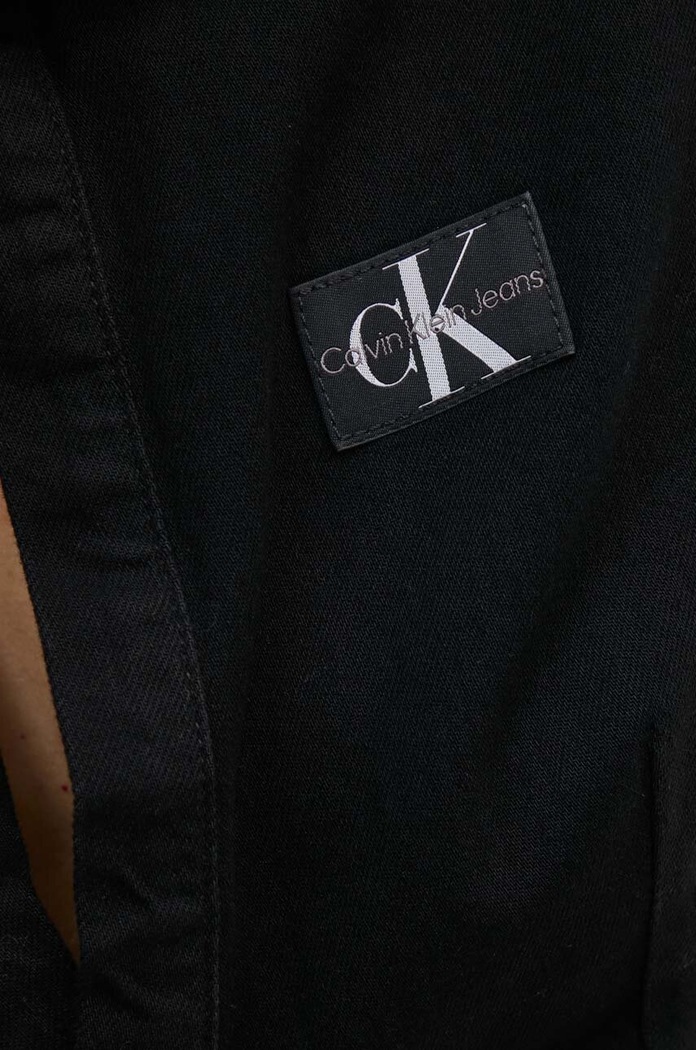 Džínové šaty Calvin Klein Jeans J20J223666 černá