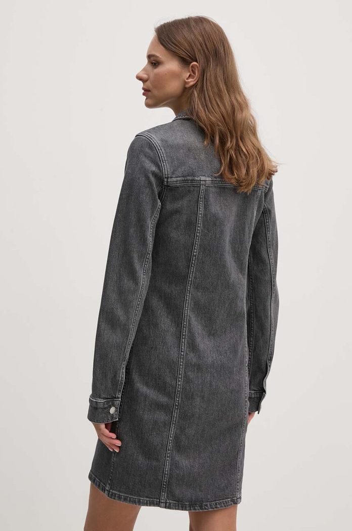 Oblečenie Rifľové šaty Calvin Klein Jeans J20J223667 sivá