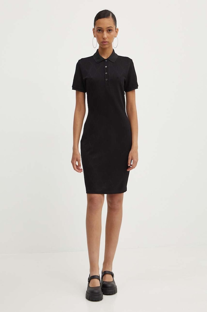 Φόρεμα HUGO 50517142 μαύρο AW24