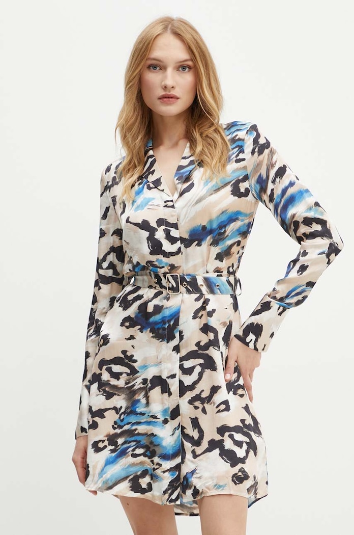 Šaty Guess GRACE mini vícebarevná W4YK0E.WGFU2