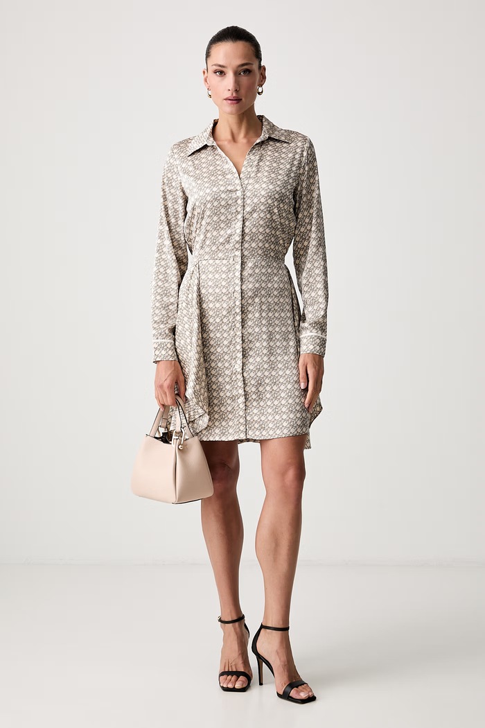 Guess Σεμιζιέ ALYA W4YK35.WF1T2 μπεζ AW24