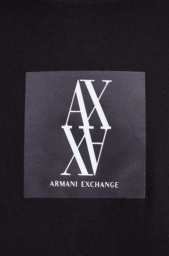 Памучна рокля Armani Exchange 6DYA79.YJ3RZ черен