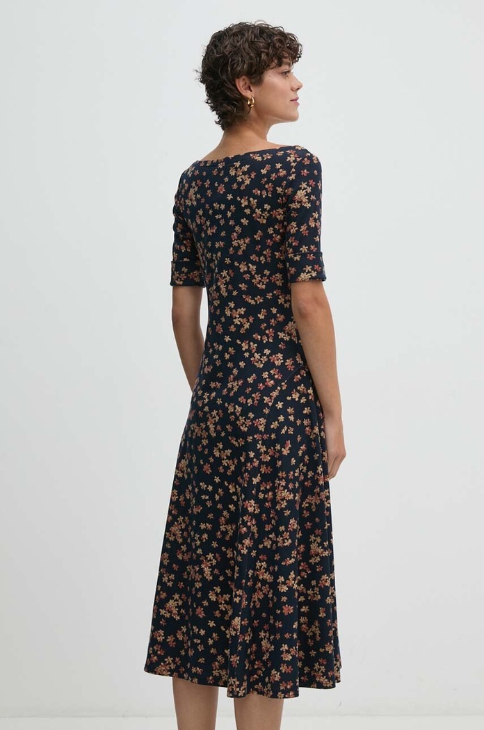 Oblečení Šaty Lauren Ralph Lauren 250946135 námořnická modř