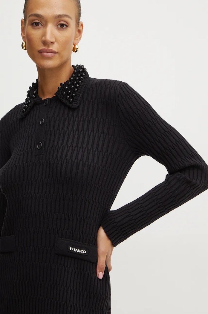 Pinko sukienka z domieszką wełny 104360.A27J