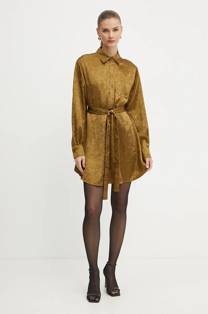 Šaty Pinko 104424.A285 zlatá AW24
