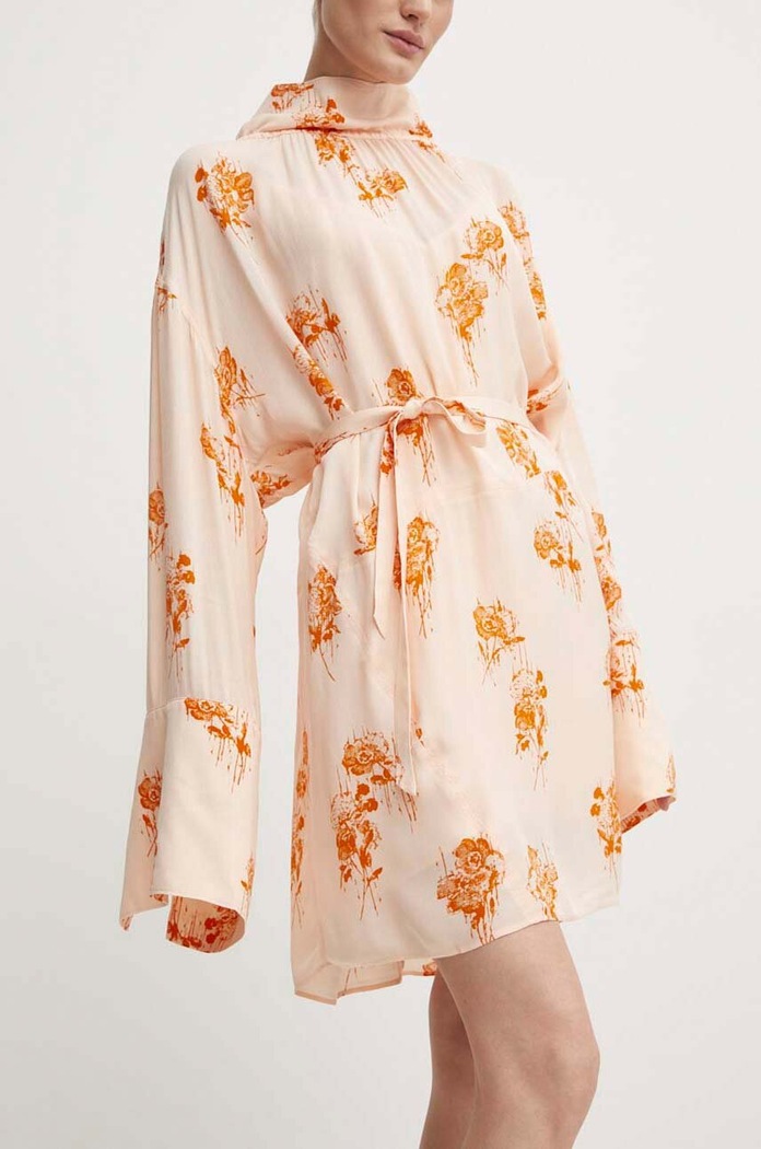 Haljina Day Birger et Mikkelsen Jay - Falling Flowers casual narančasta DAY65243254