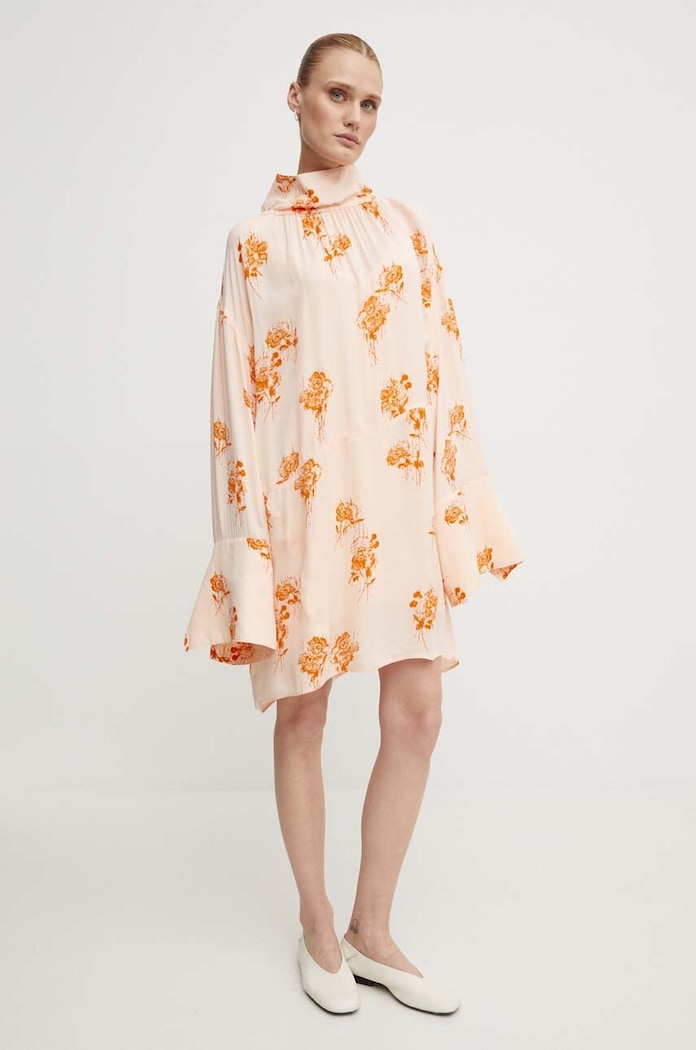 Haljina Day Birger et Mikkelsen Jay - Falling Flowers DAY65243254 narančasta AW24