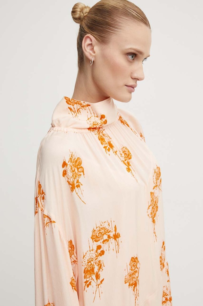 Haljina Day Birger et Mikkelsen Jay - Falling Flowers DAY65243254 narančasta