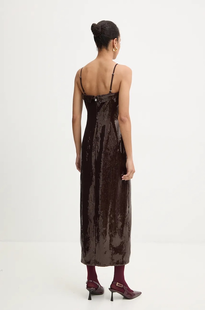 Ρούχα Φόρεμα Rotate Slim Midi Dress 1127532910 καφέ