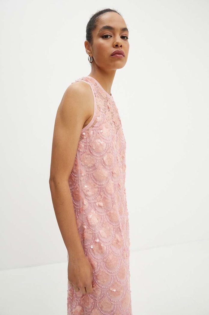 Šaty Rotate No Sleeve Maxi Dress růžová 1132211922