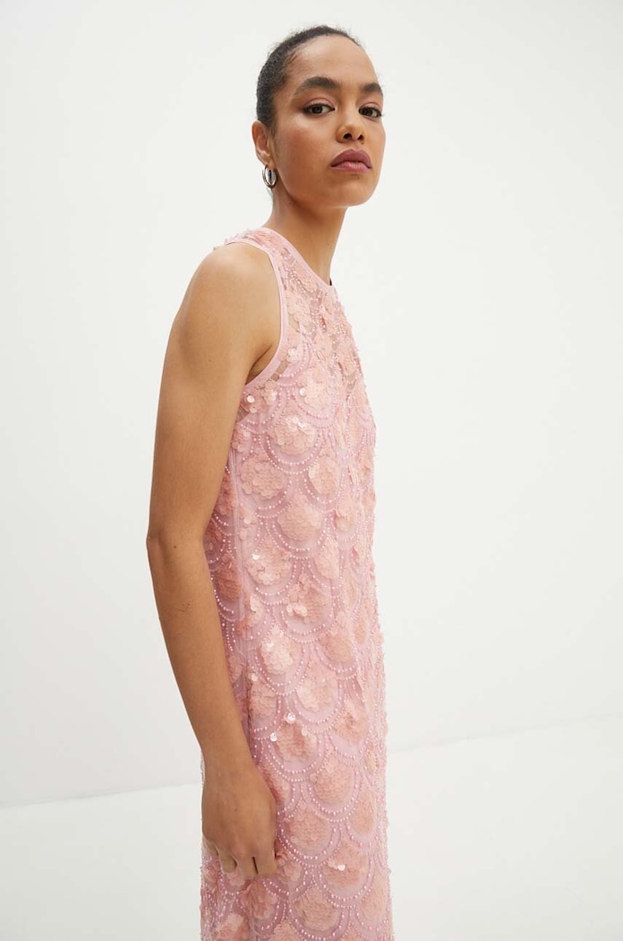 Šaty Rotate No Sleeve Maxi Dress růžová 1132211922