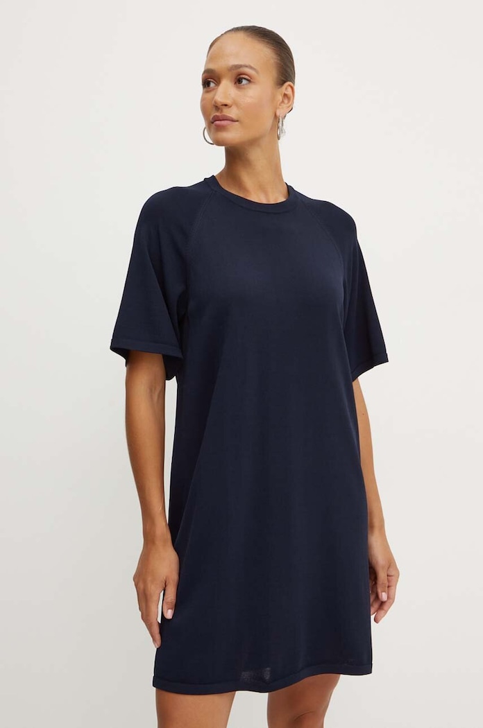 Šaty Max Mara Leisure mini námořnická modř 2426326017600