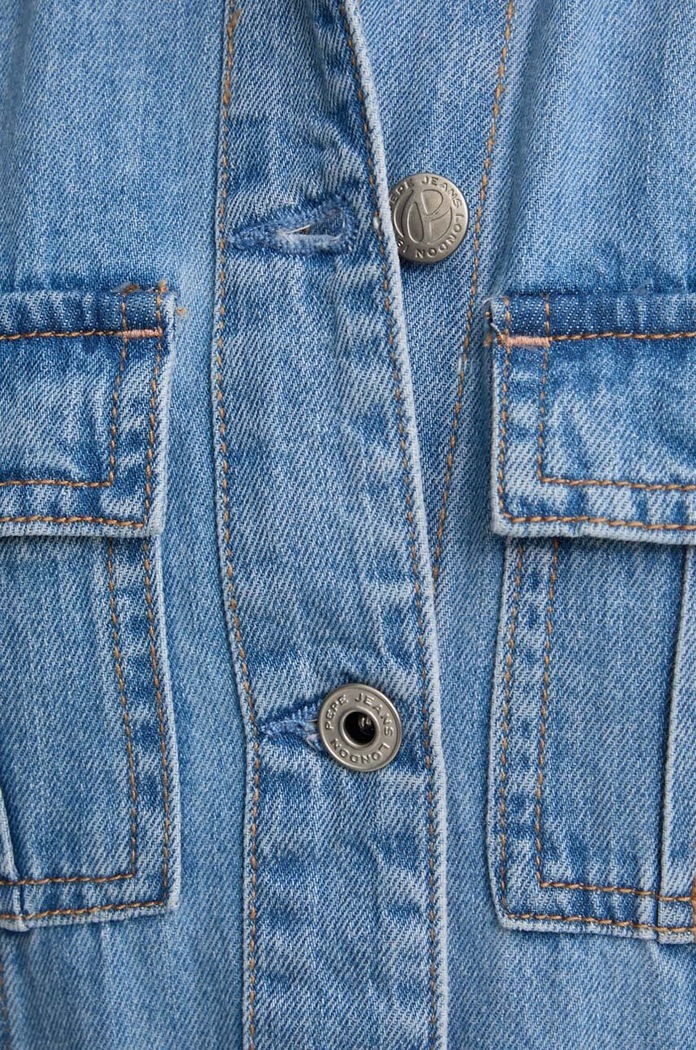 Rifľové šaty Pepe Jeans LIZ PL953550 modrá