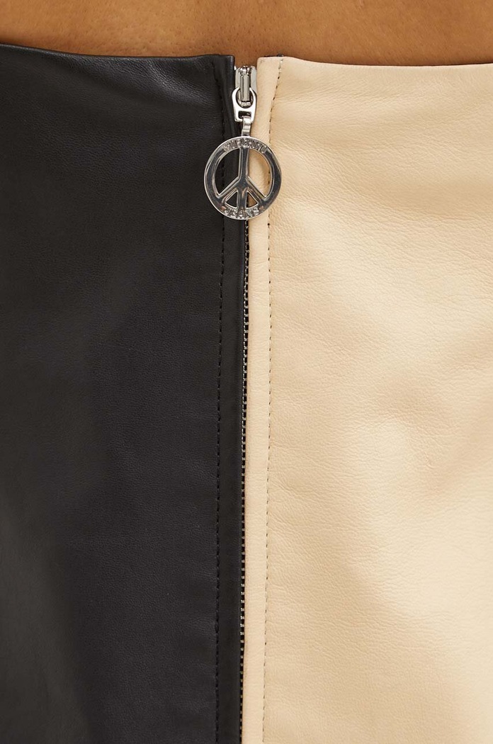 Kožna haljina Moschino Jeans 3704.8216