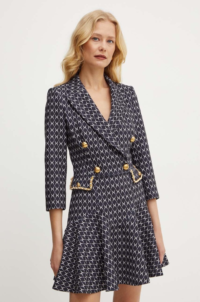 Φόρεμα Elisabetta Franchi ABS1846E2 μαύρο AW24