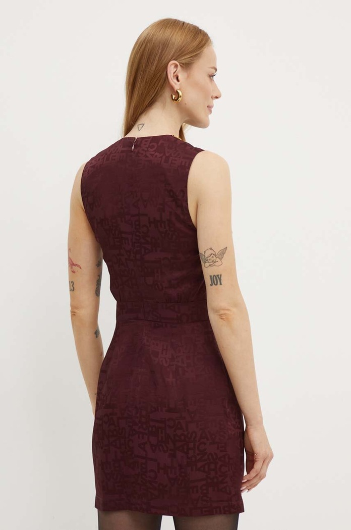 Oblečení Šaty Elisabetta Franchi AB60746E2 burgundské