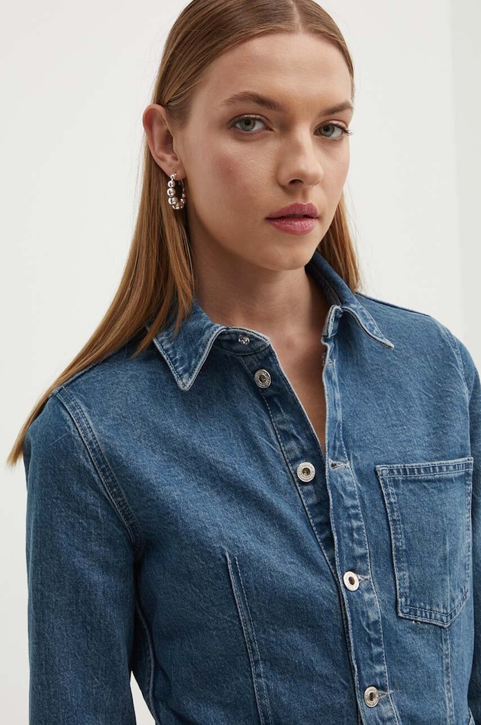 Φόρεμα τζιν Karl Lagerfeld Jeans 245J1302 μπλε