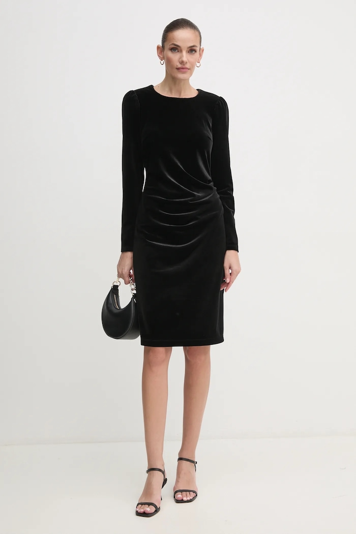 Joseph Ribkoff Rochie de catifea 244018 negru AW24