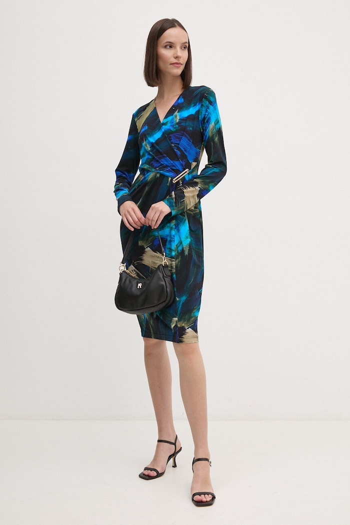 Joseph Ribkoff rochie 243072 albastru AW24