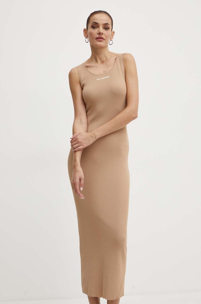 Karl Lagerfeld sukienka casual beżowy 245W1332