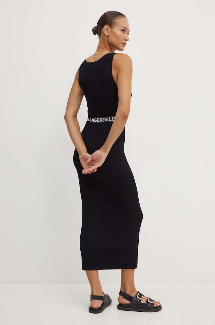 Karl Lagerfeld sukienka casual czarny 245W1332