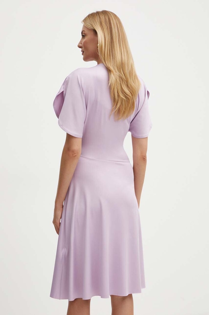 Odzież Victoria Beckham sukienka 1324JDR005611A fioletowy