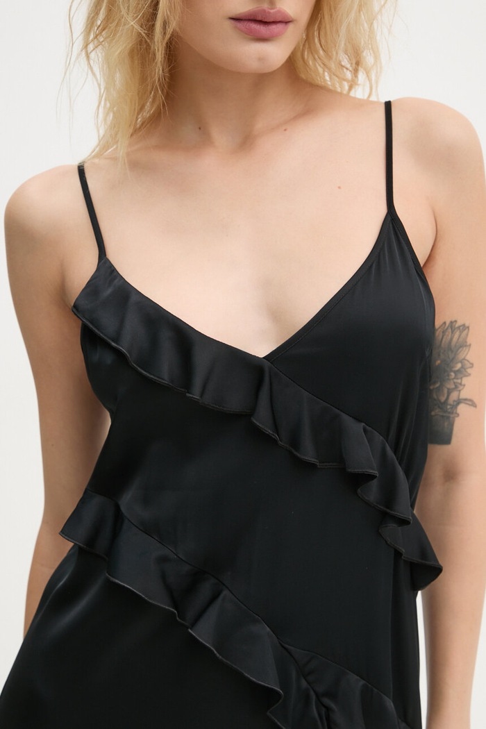 Šaty The Kooples FROB29035K černá